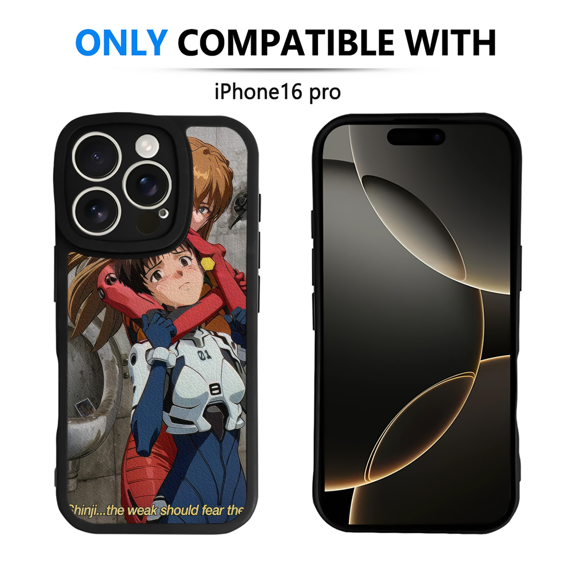 （画像用） EVA 新世紀エヴァンゲリオン 【iPhone 16シリーズ対応】シリコンスマホケース（レザー調） 材質：シリコン